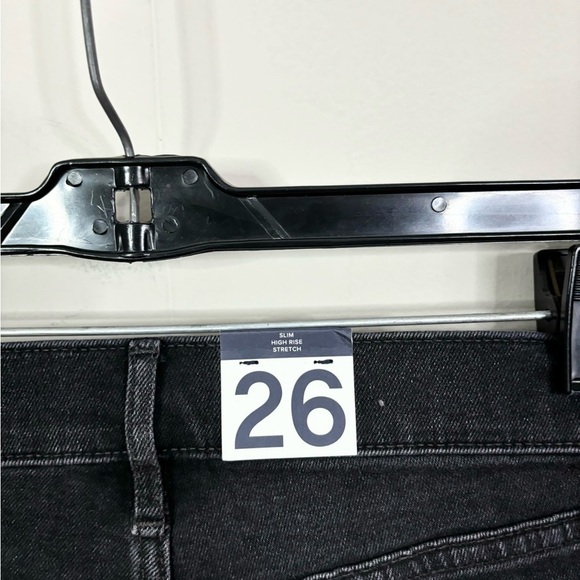 Gap black wash vintage slim high rise jeans size 26P/2P new - Picture 4 of 5